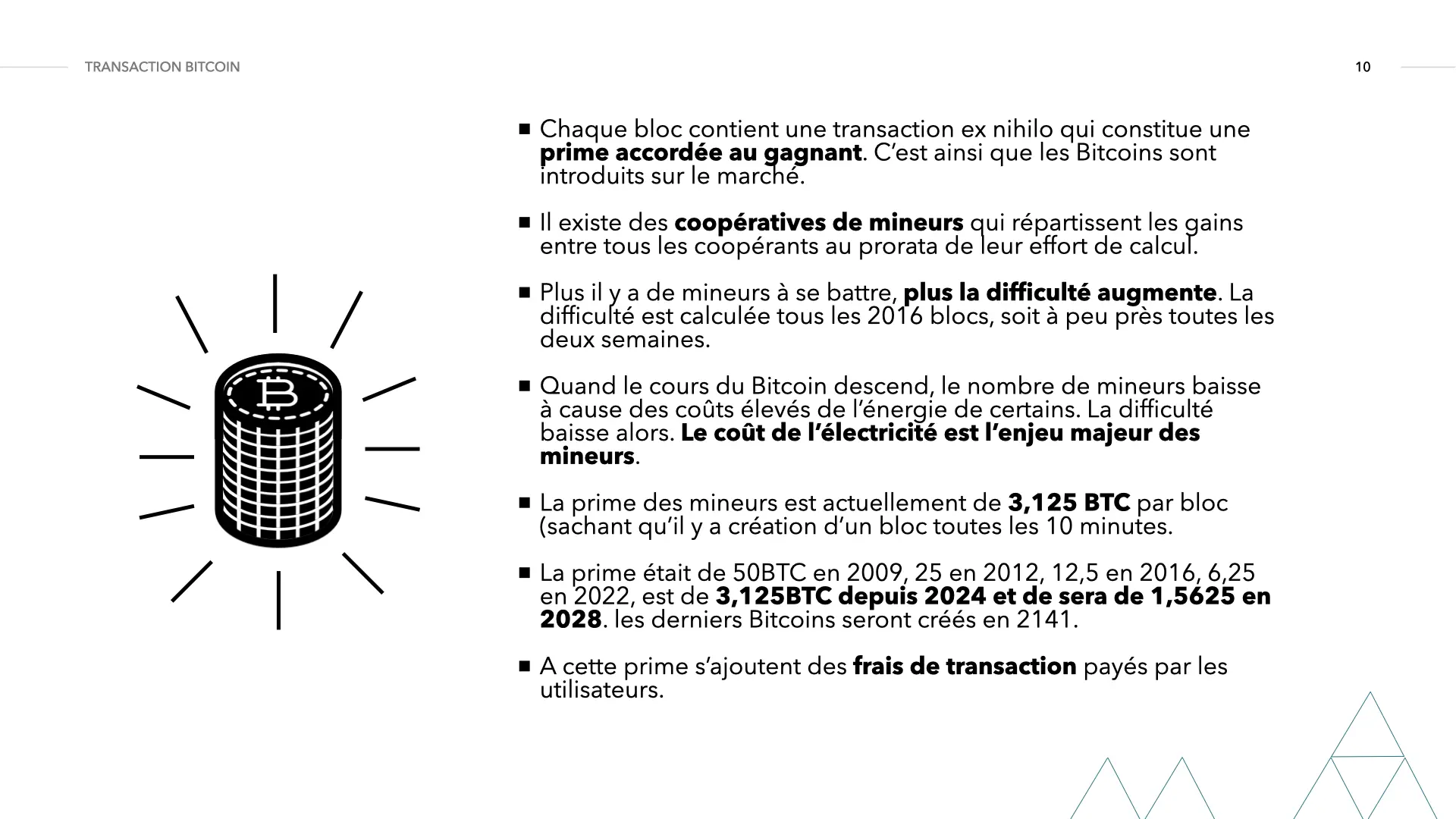 Transaction Bitcoin : rôle du minage, énergie et sécurité du réseau